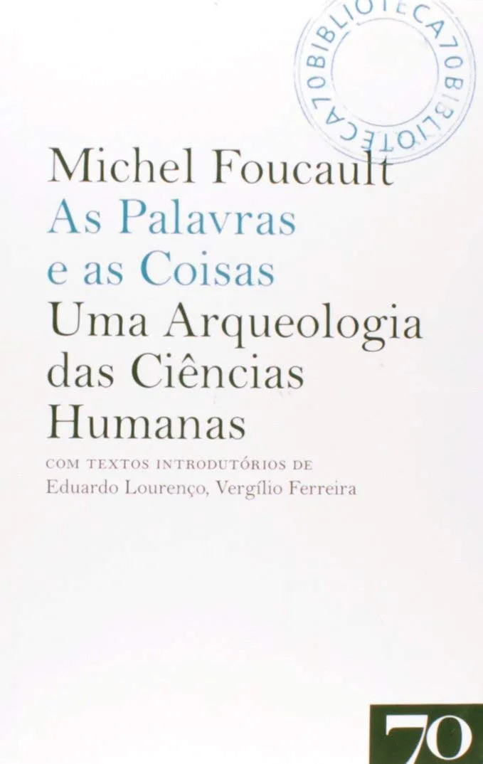 Capa de As palavras e as coisas