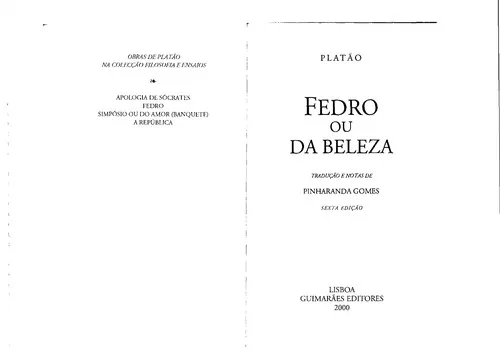 Capa de Fedro