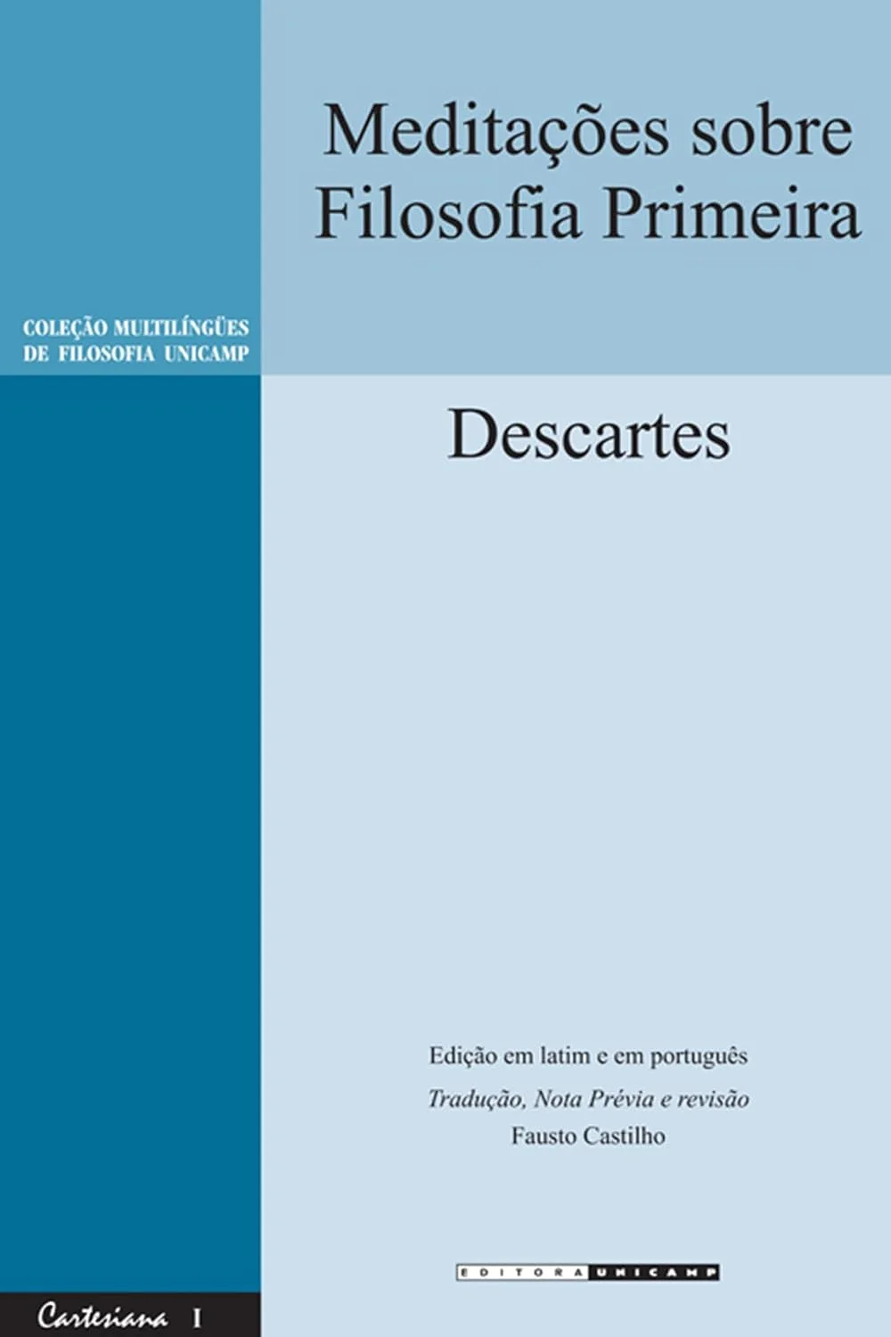 Capa de Meditações sobre Filosofia Primeira