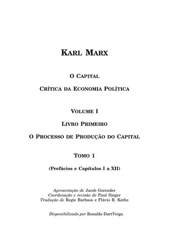 Capa de O Capital