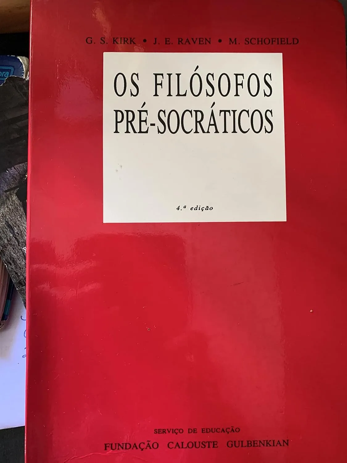 Capa de Os Filósofos Pré-Socráticos