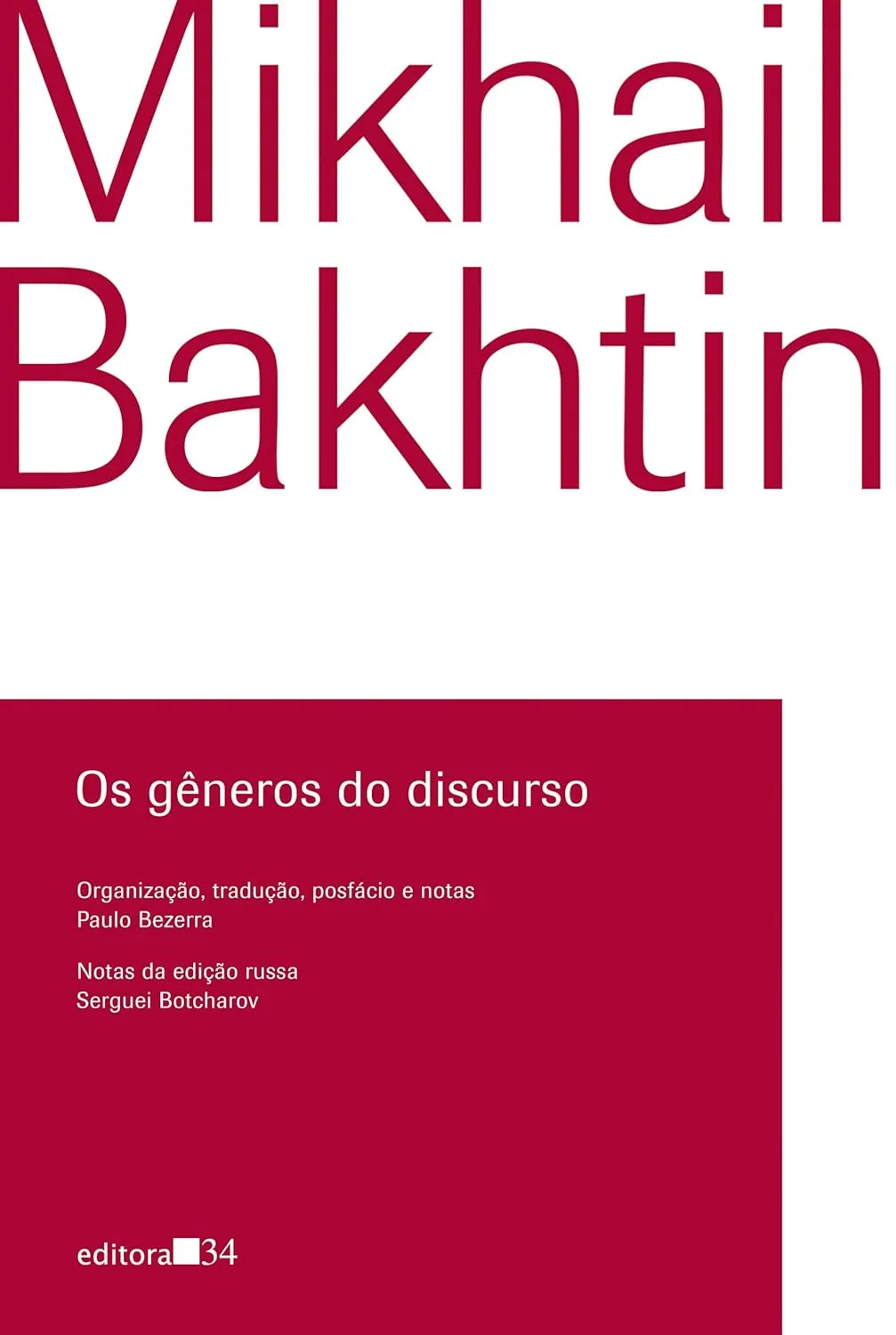 Capa de Os gêneros do discurso