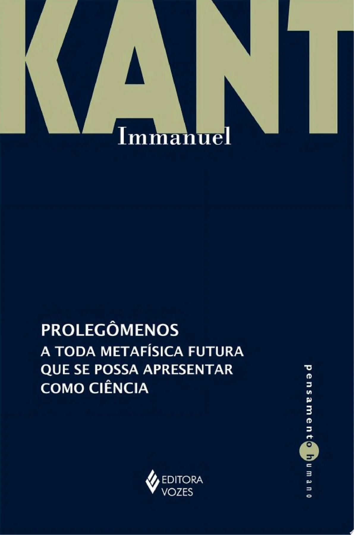 Capa de Prolegômenos a Toda Metafísica Futura