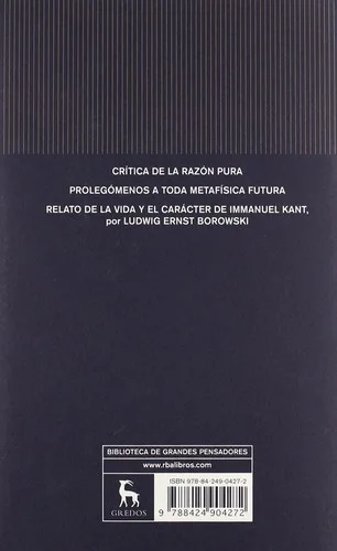 Capa de Prolegômenos a Toda Metafísica Futura